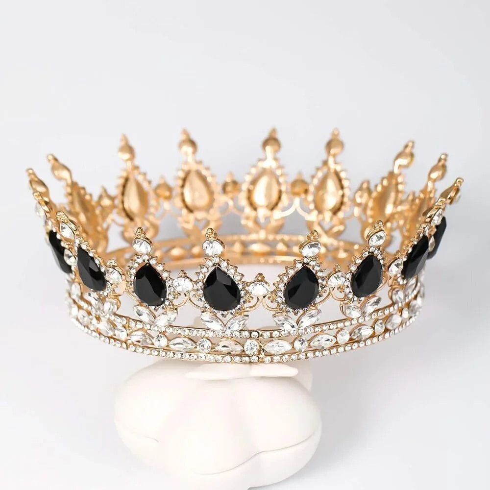 Women Crown Rhinestone Tiara Bridal Headband Party Hair Accessories for Weddings